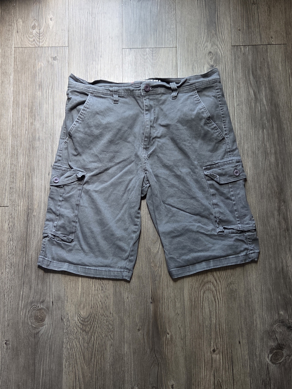 Element Men's Gray Cargo Shorts with Utility Pockets
